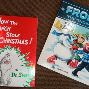 Frosty the Snowman and The Grinch vintage books